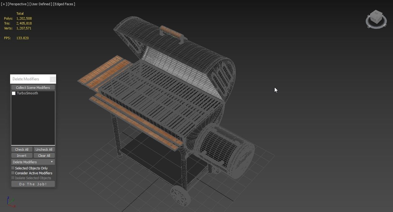 Char-Griller 2137 Outlaw Charcoal Grill 3D model_6