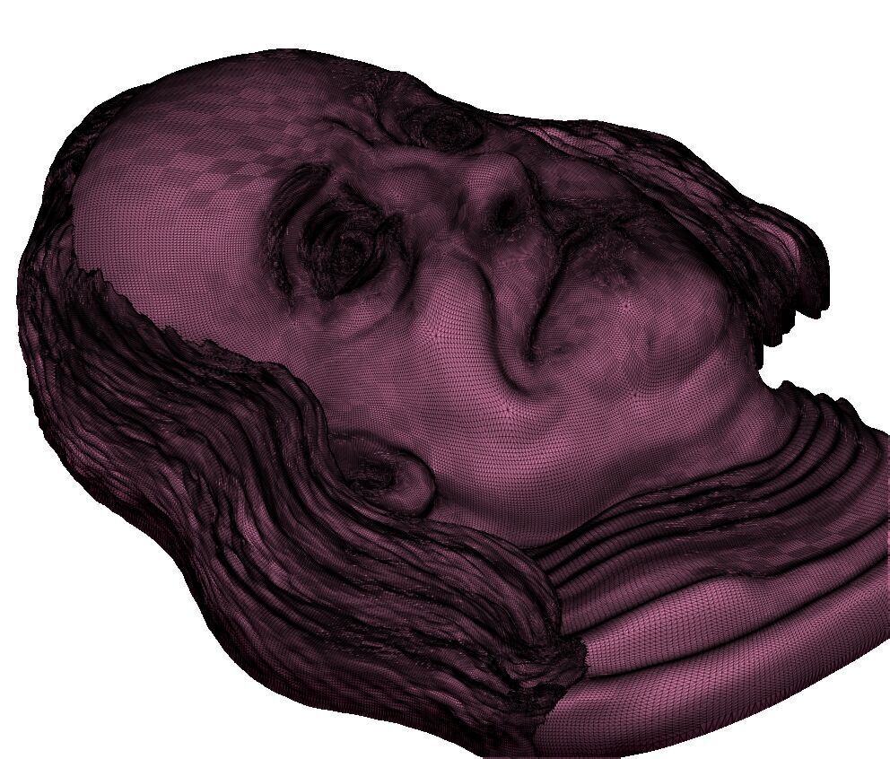 Benjamin Franklin relief 3D print model_8