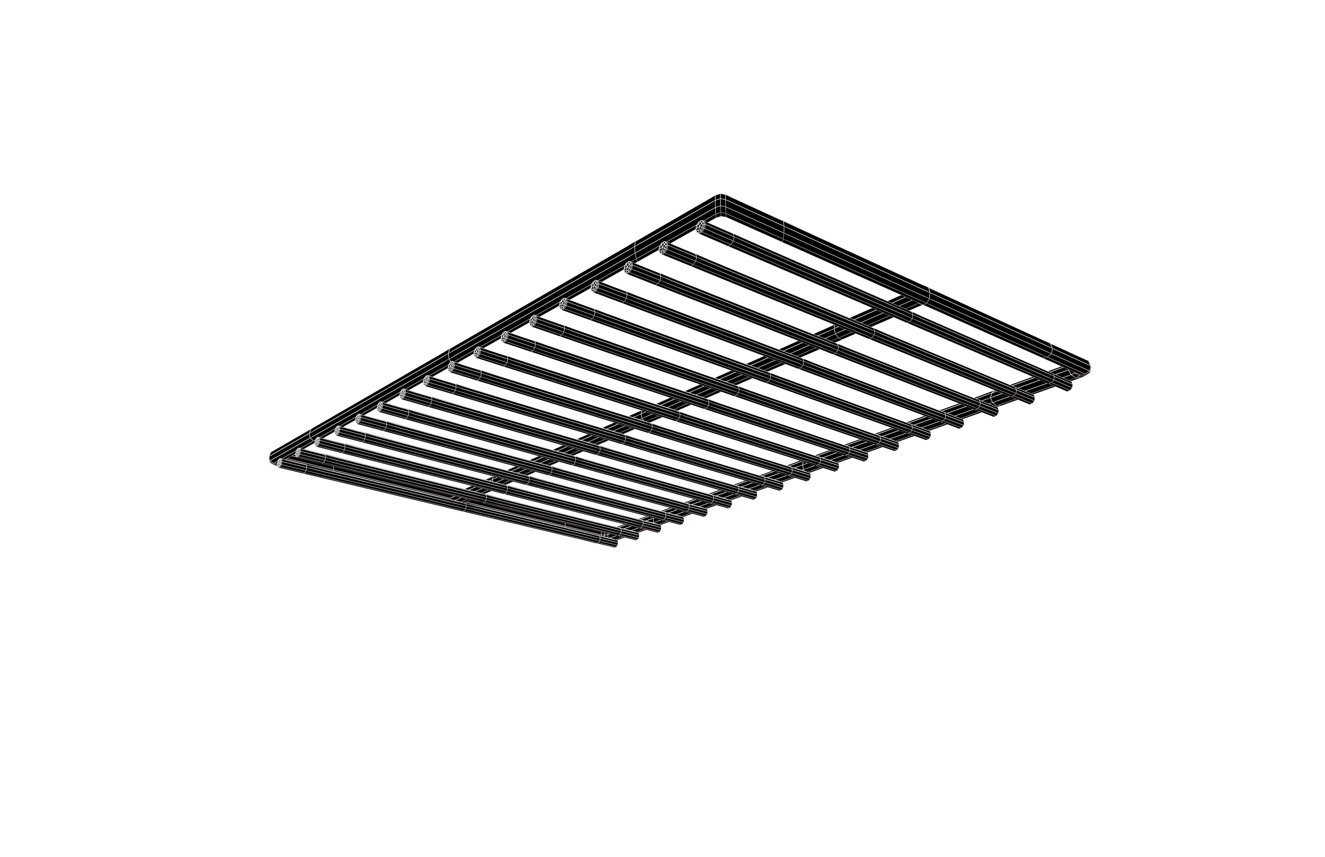 Barbecue Wire Mesh v1 001 Low-poly 3D model_6