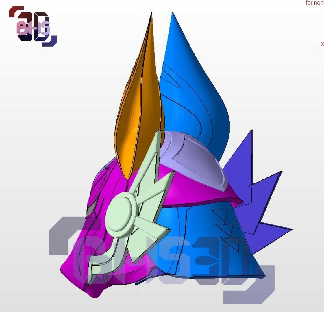 Cyno Helmet Burst mode version 3D print model_11