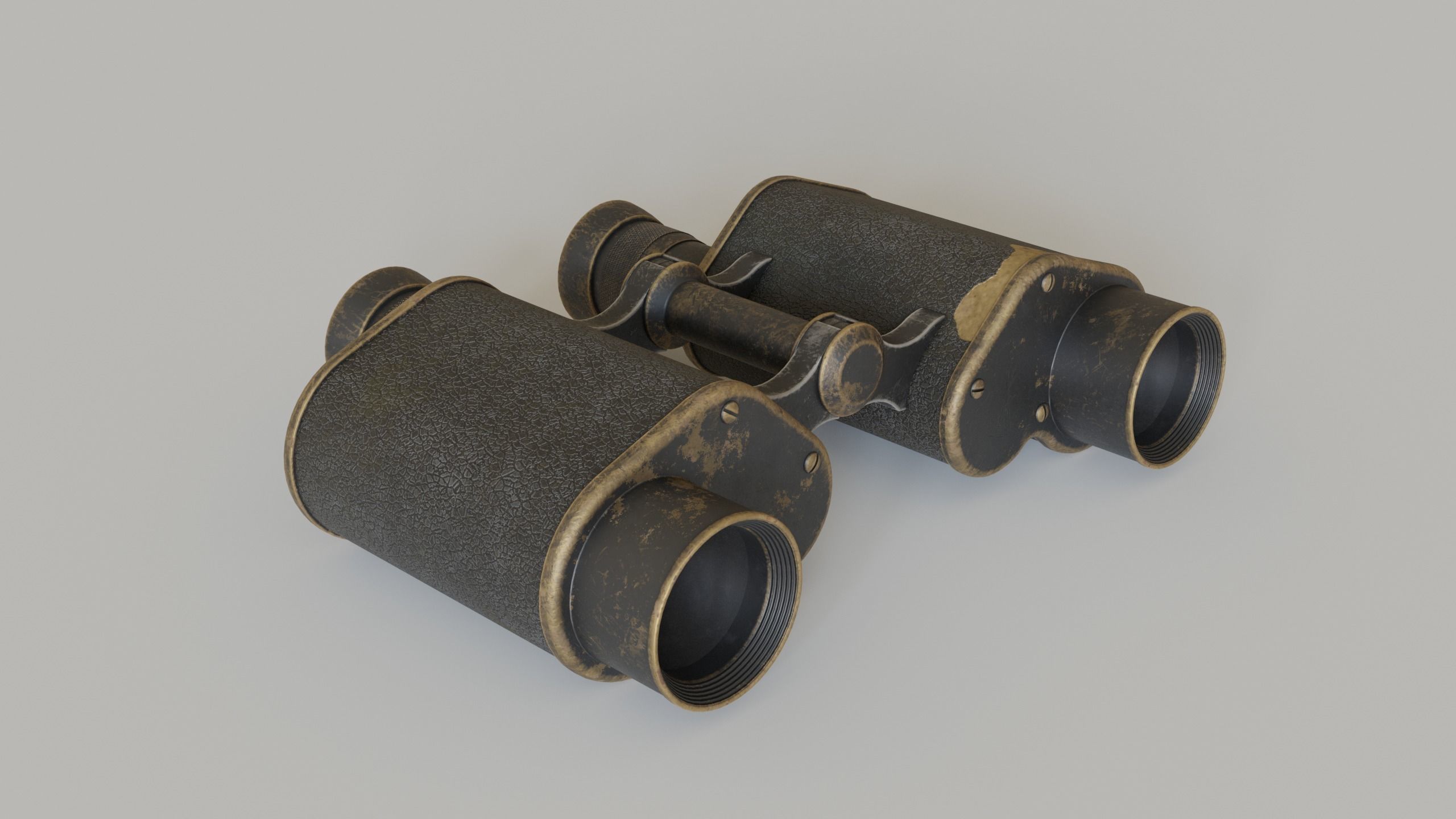 WWI Binoculars 3D model_2