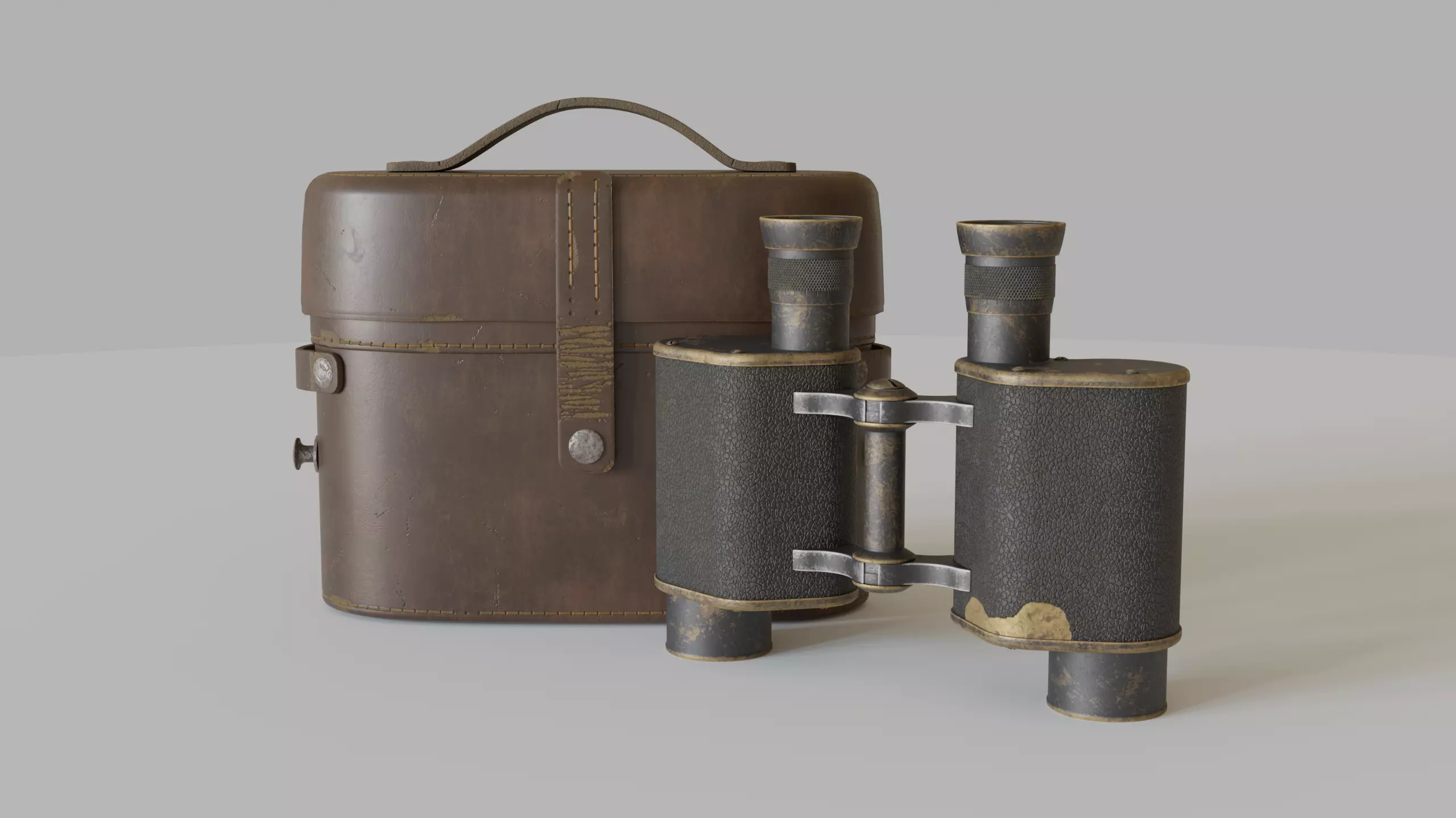 WWI Binoculars 3D model_0