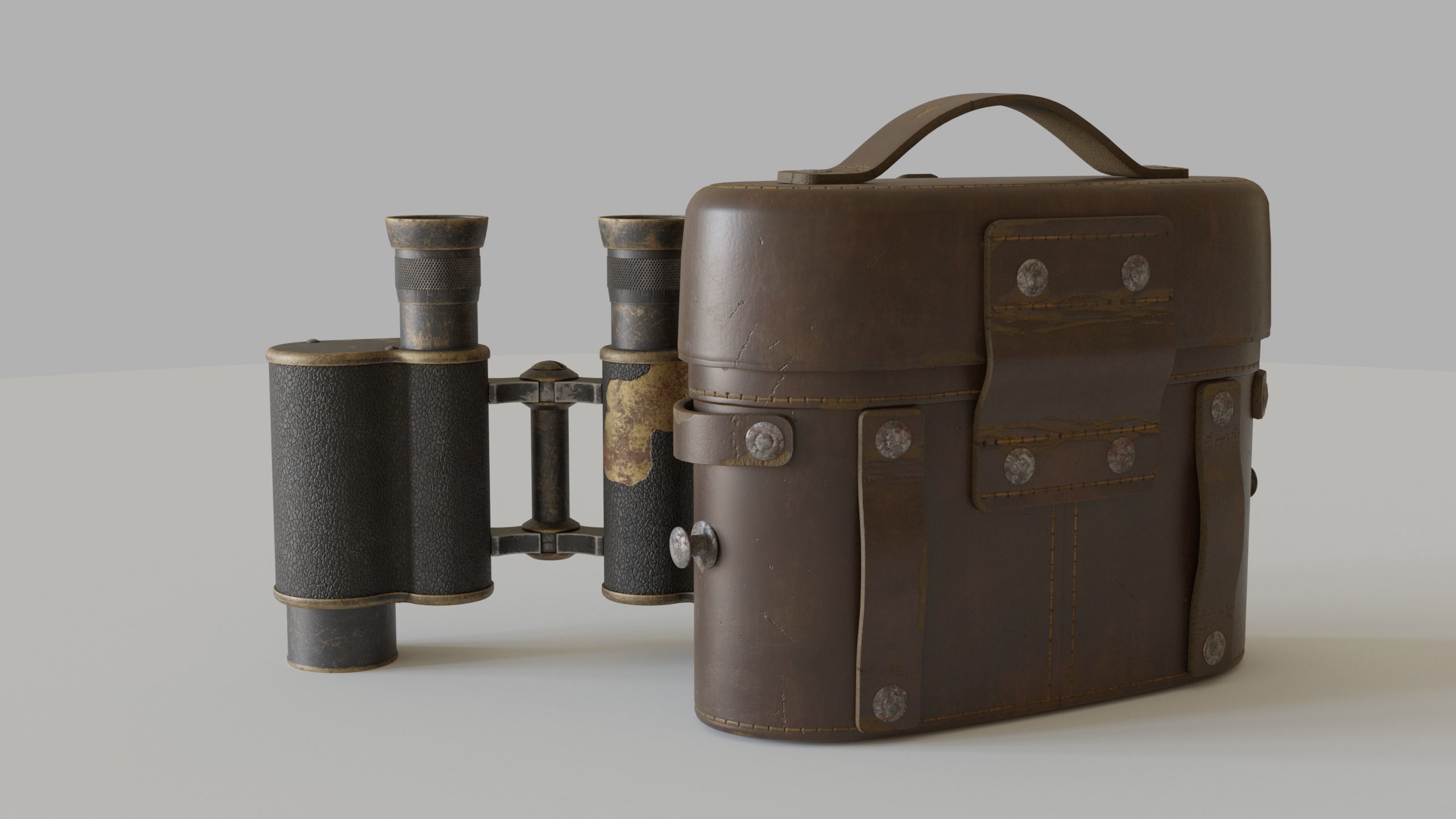 WWI Binoculars 3D model_1