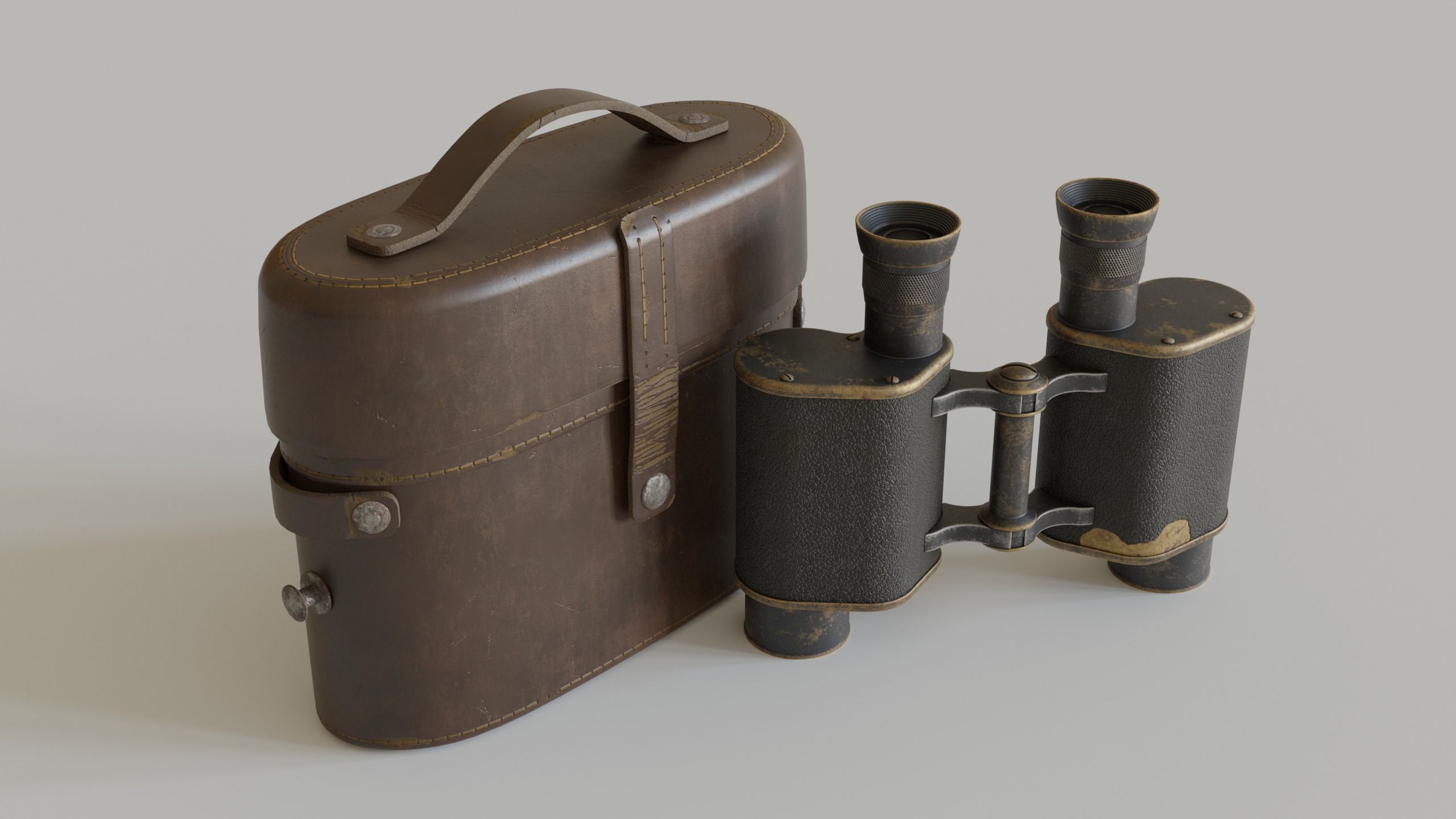 WWI Binoculars 3D model_12