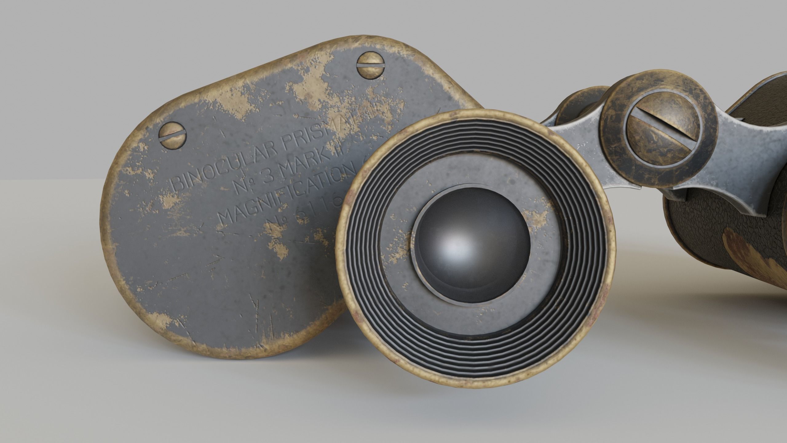 WWI Binoculars 3D model_4