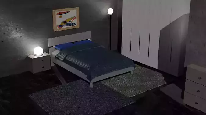 stanza da letto moderna