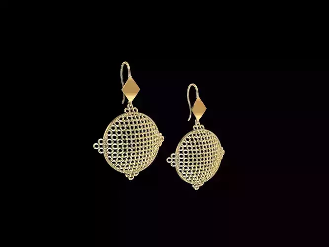 GEOMETRIC JALI EARRINGS