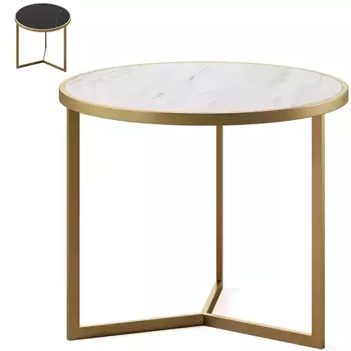 Coffee table with marble by GLASAR