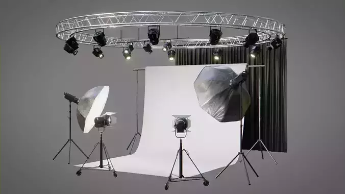 Photo Studio 3D Pack 3D model