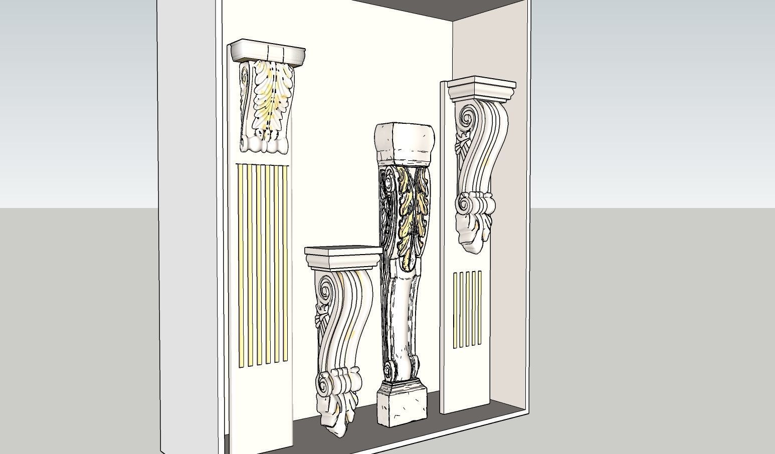 classic column 3D model_4