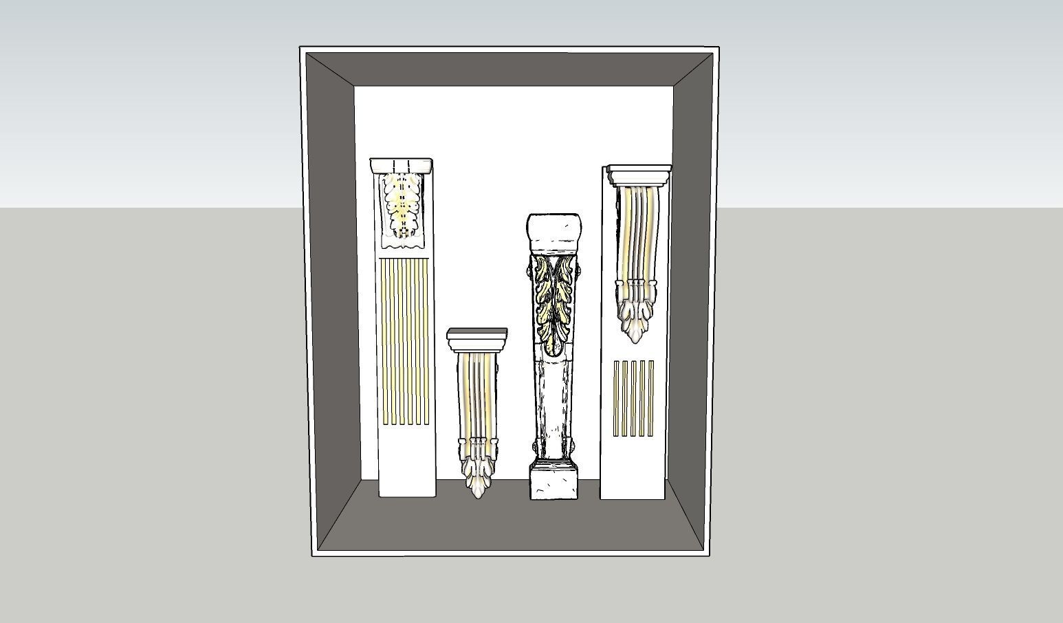 classic column 3D model_3