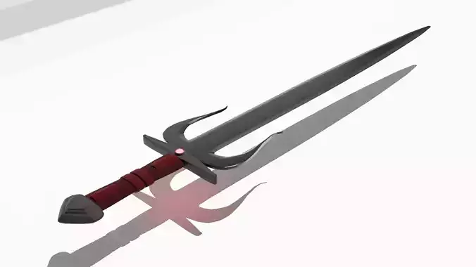 Low Poly Dark Age Sword