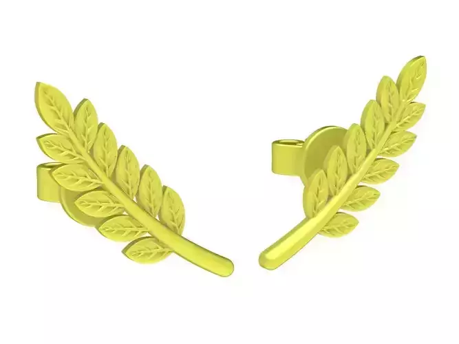 leaf earrings 4117