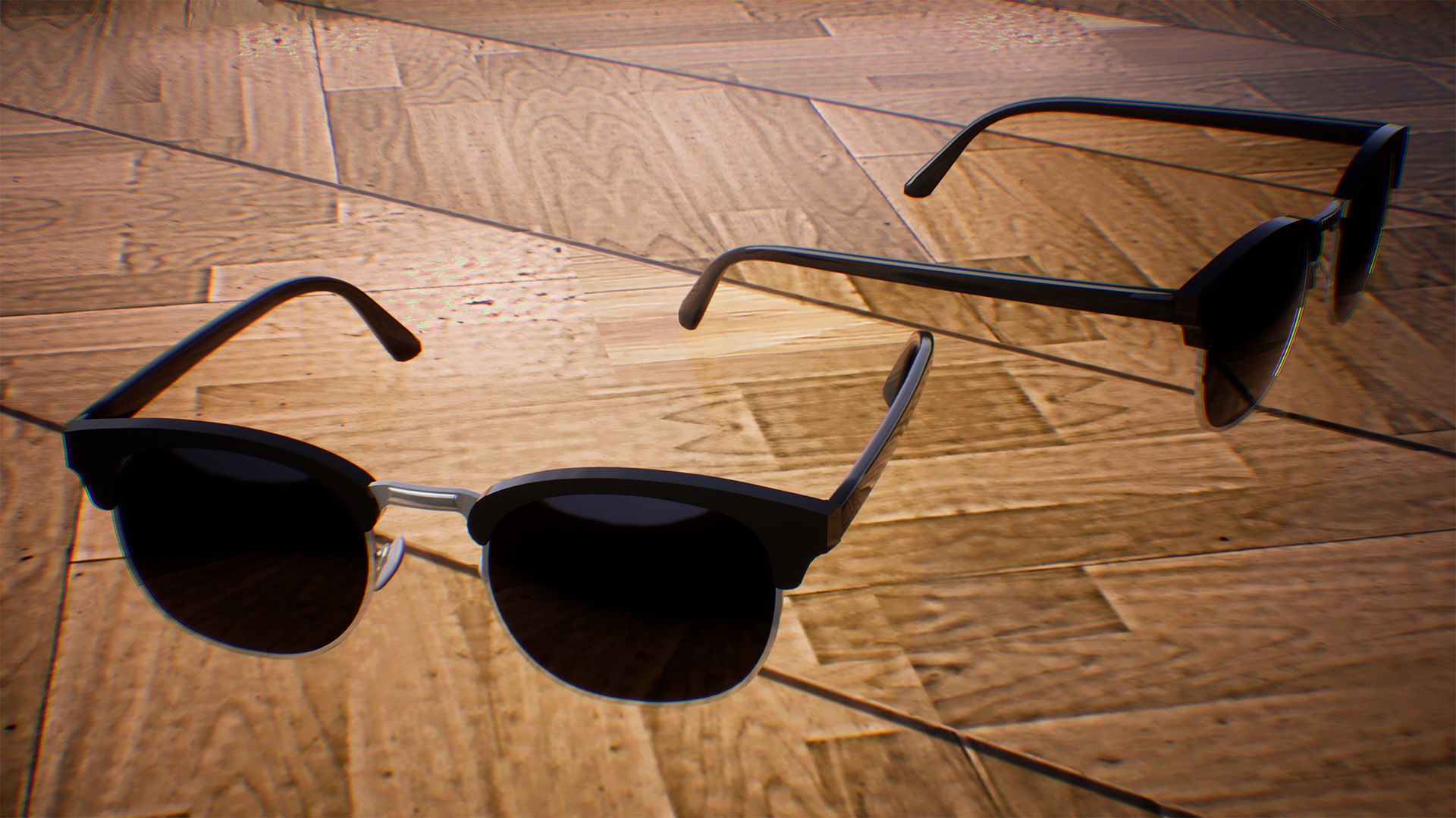 Glasses  10 Assets Low-poly 3D model_10