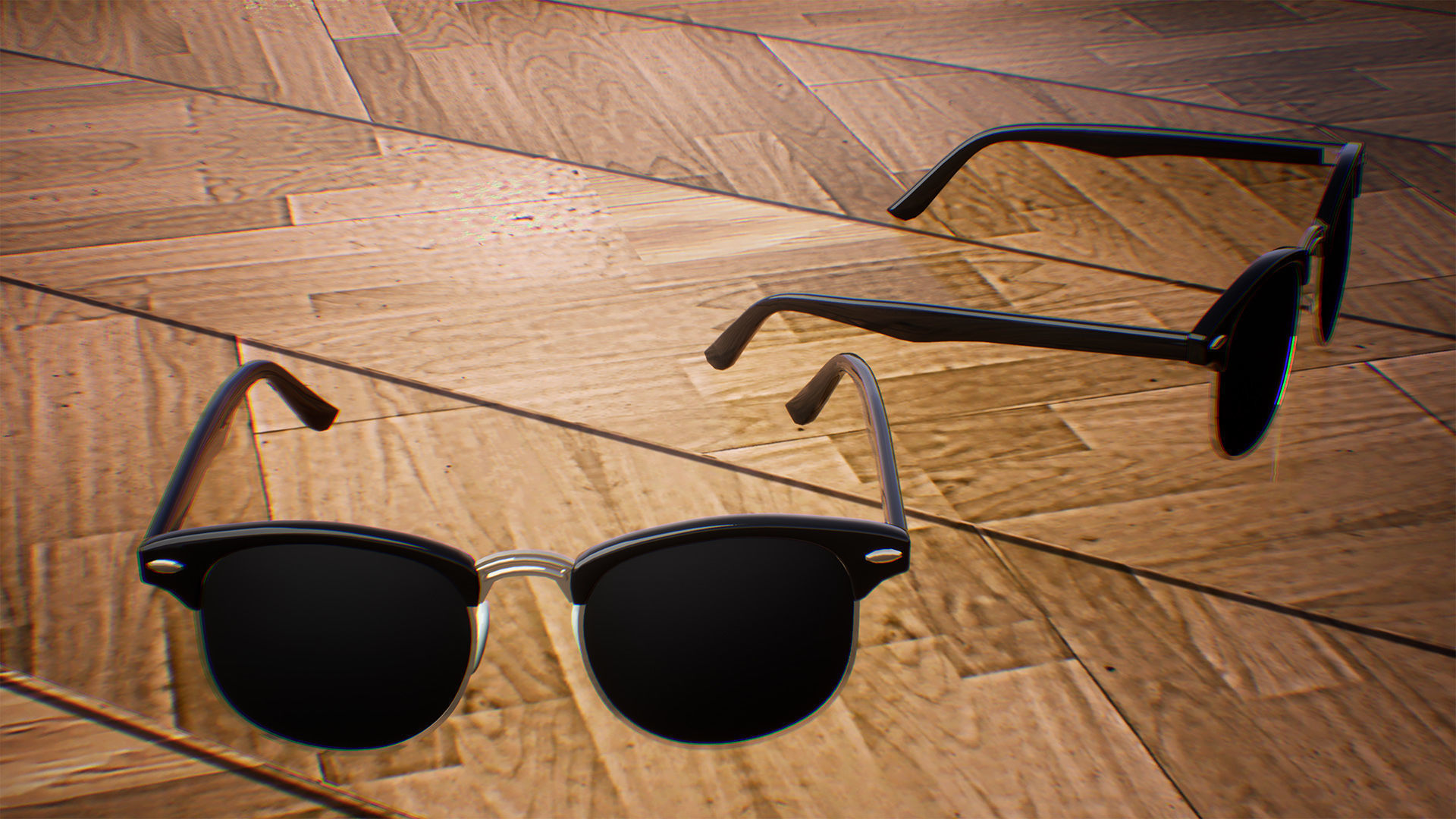 Glasses  10 Assets Low-poly 3D model_6