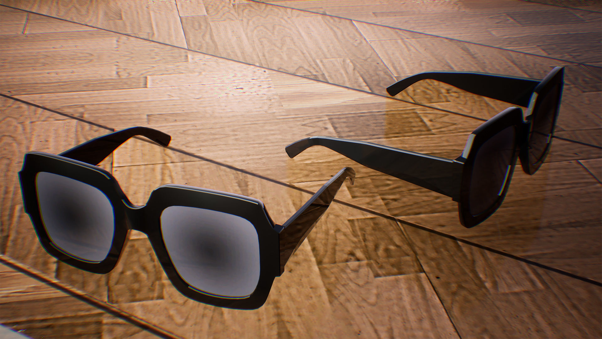 Glasses  10 Assets Low-poly 3D model_7