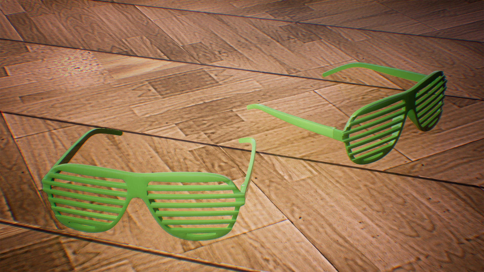 Glasses  10 Assets Low-poly 3D model_2