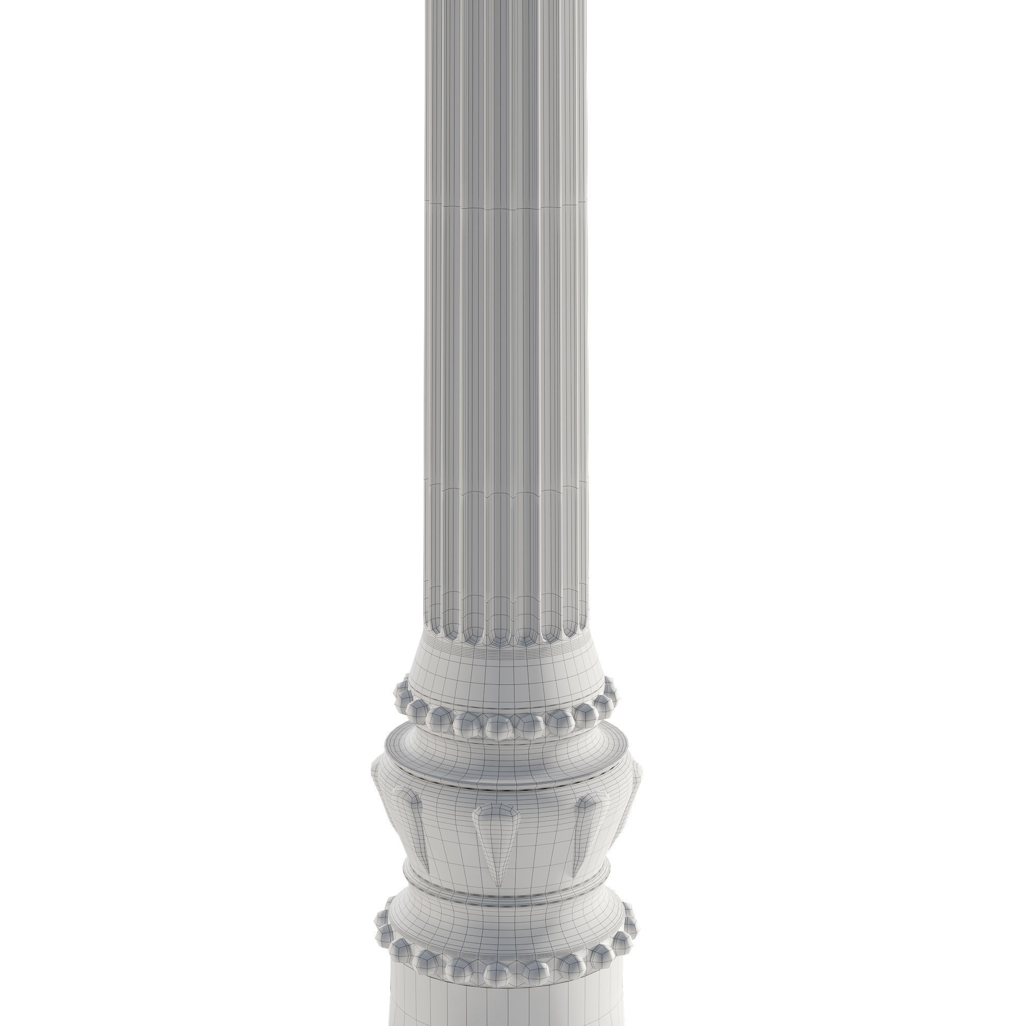 Fontes de Paris Lamppost 3D model_9