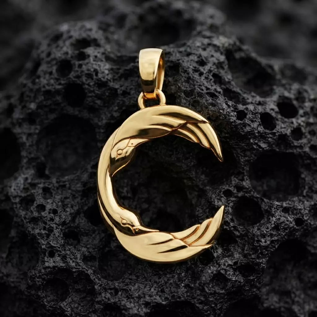 Bird Letter C Pendant 3D print model