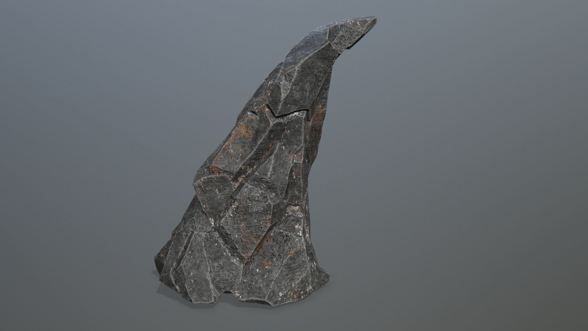 cliff rocks Low-poly 3D model_6