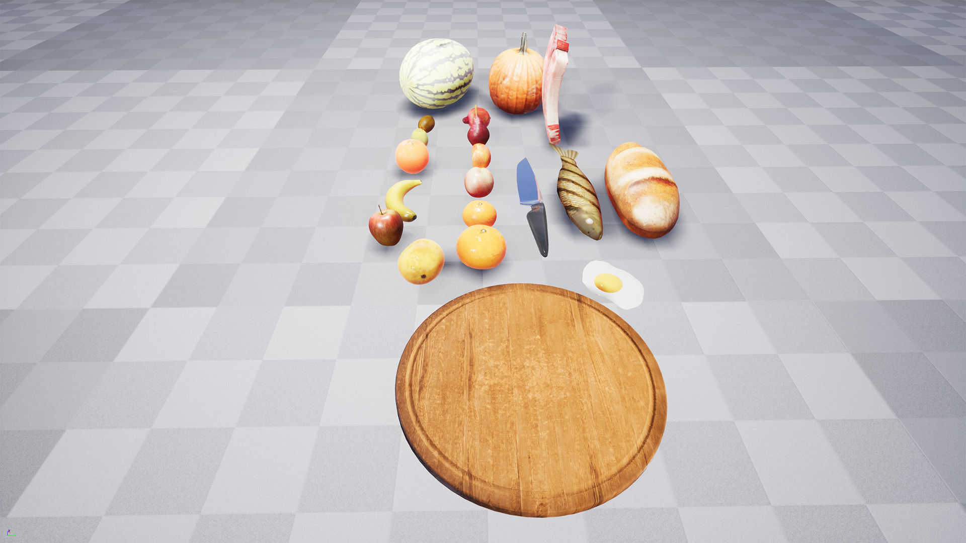 Food Props 40 Variations Low-poly 3D model_16