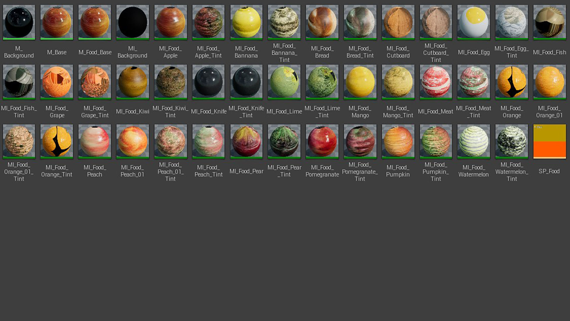 Food Props 40 Variations Low-poly 3D model_17