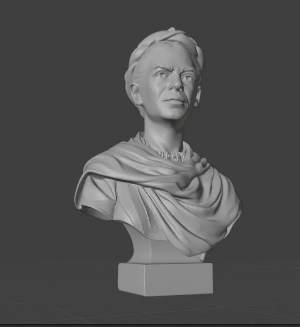 Frida Kahlo 3D print model_25