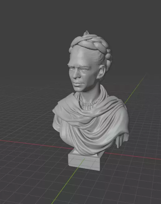 Frida Kahlo 3D print model_1