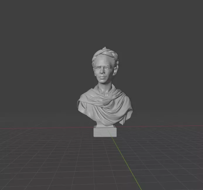 Frida Kahlo 3D print model_11
