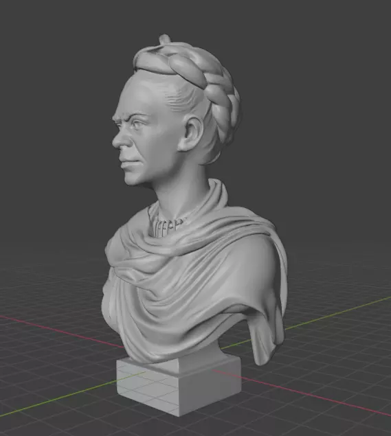 Frida Kahlo 3D print model_3