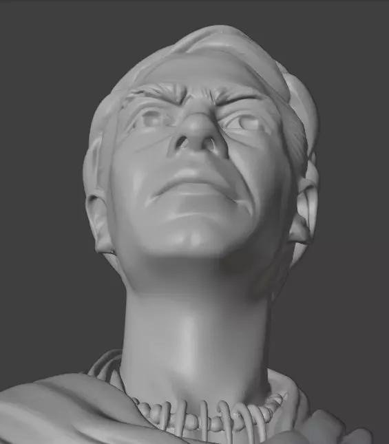 Frida Kahlo 3D print model_16