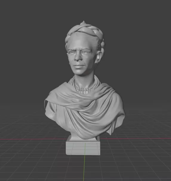Frida Kahlo 3D print model_28