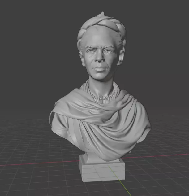 Frida Kahlo 3D print model_22