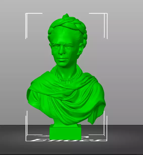 Frida Kahlo 3D print model_21