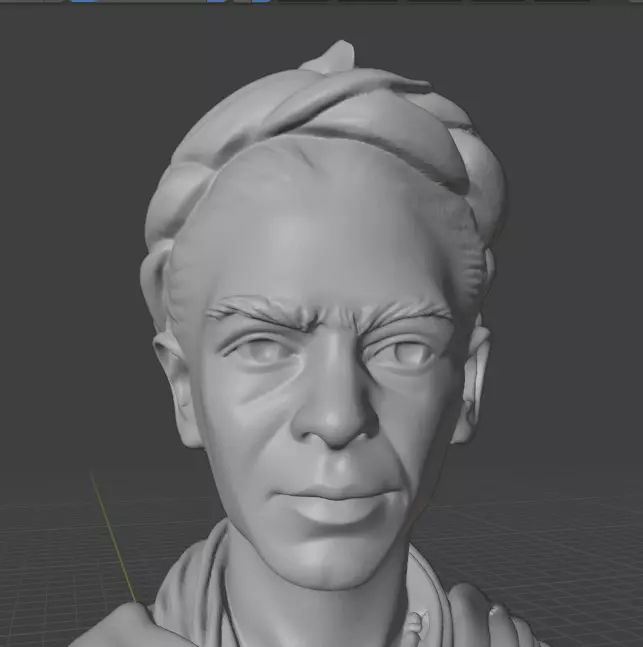 Frida Kahlo 3D print model_15