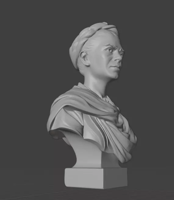 Frida Kahlo 3D print model_10