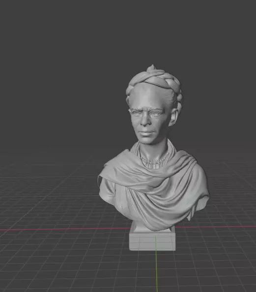 Frida Kahlo 3D print model_14