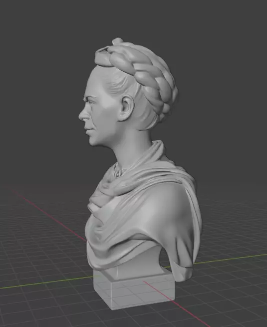 Frida Kahlo 3D print model_4
