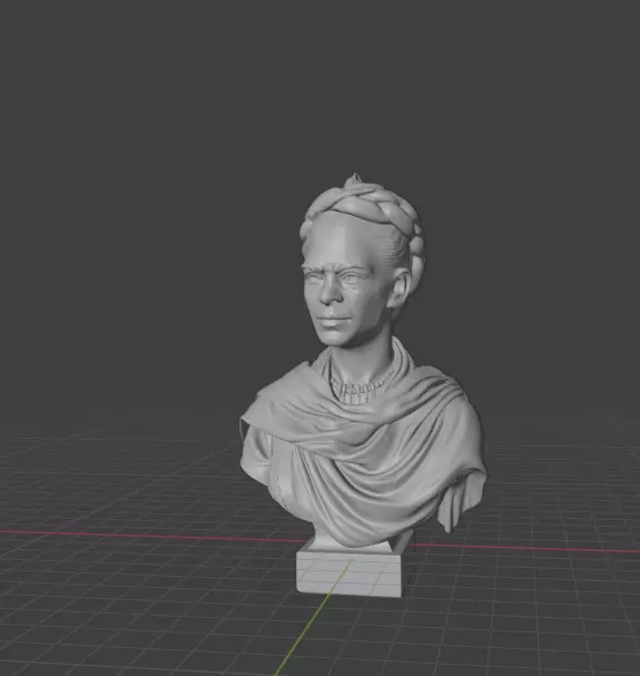 Frida Kahlo 3D print model_2