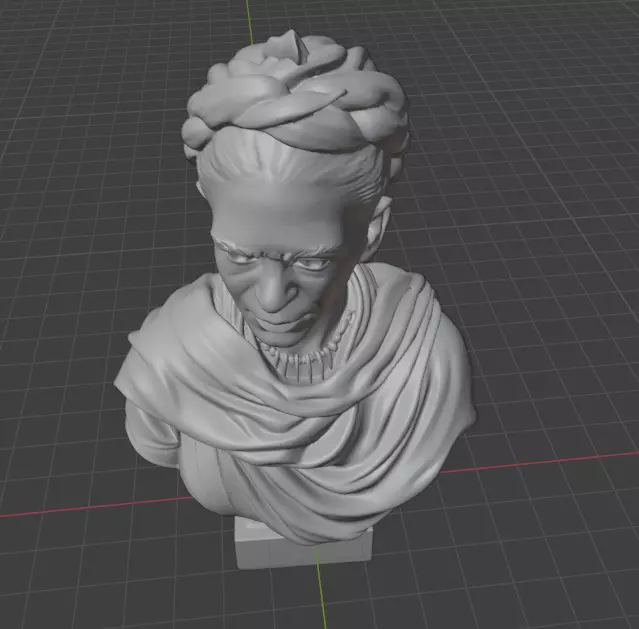 Frida Kahlo 3D print model_13