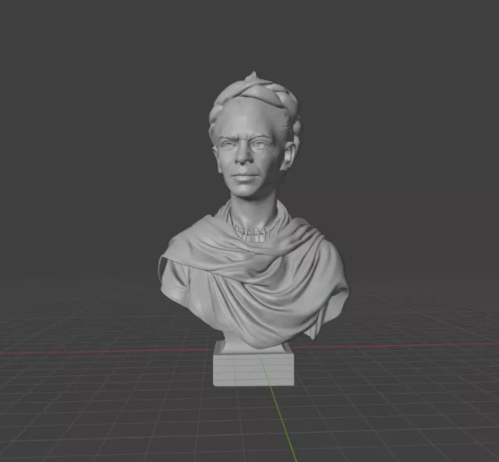 Frida Kahlo 3D print model_0