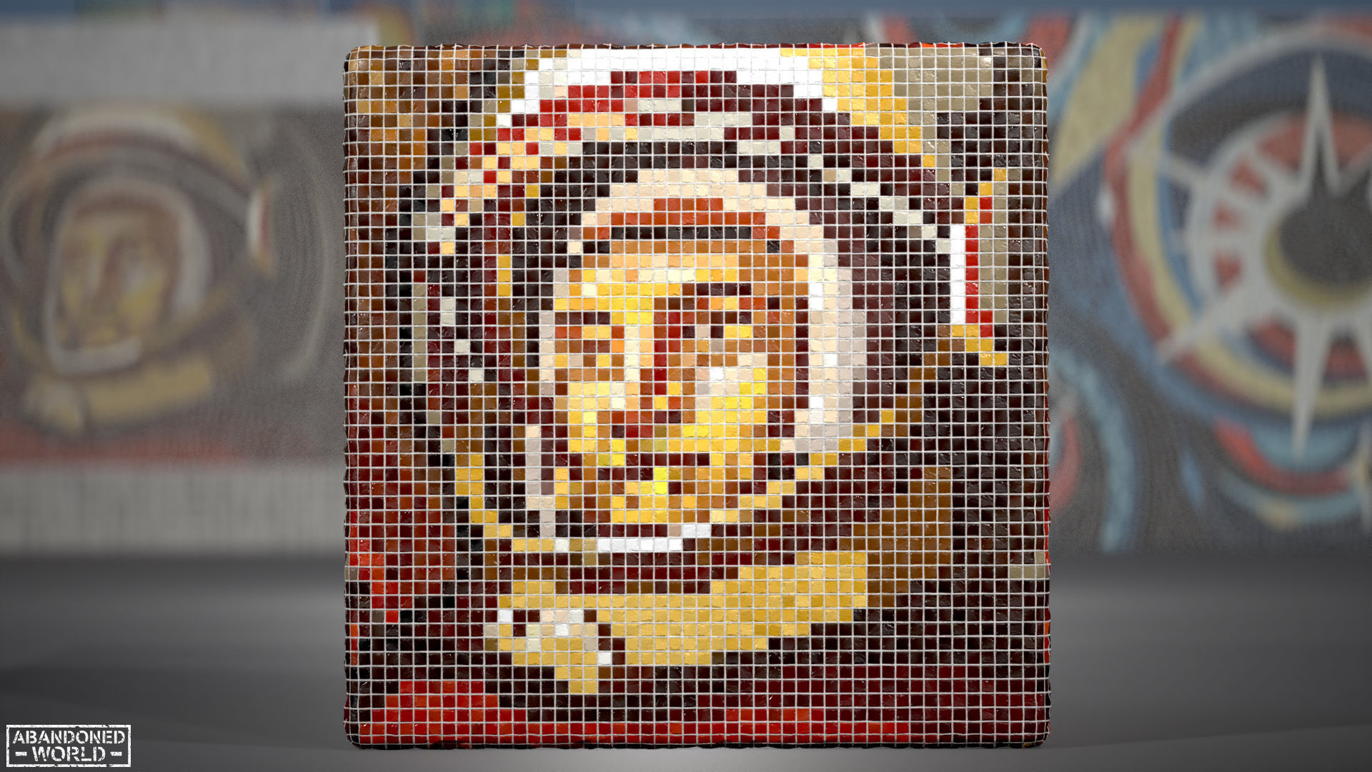 Soviet Mosaics Pack Low-poly 3D model_32