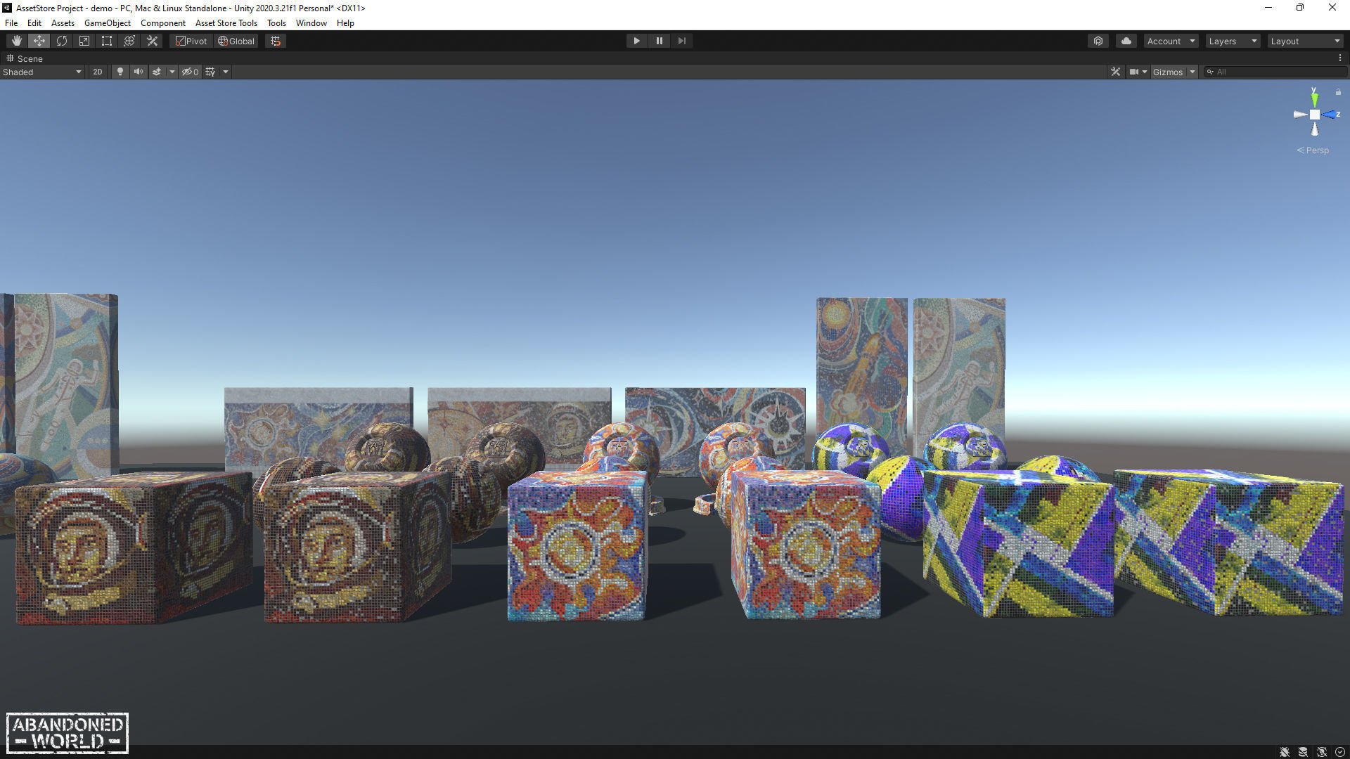 Soviet Mosaics Pack Low-poly 3D model_47