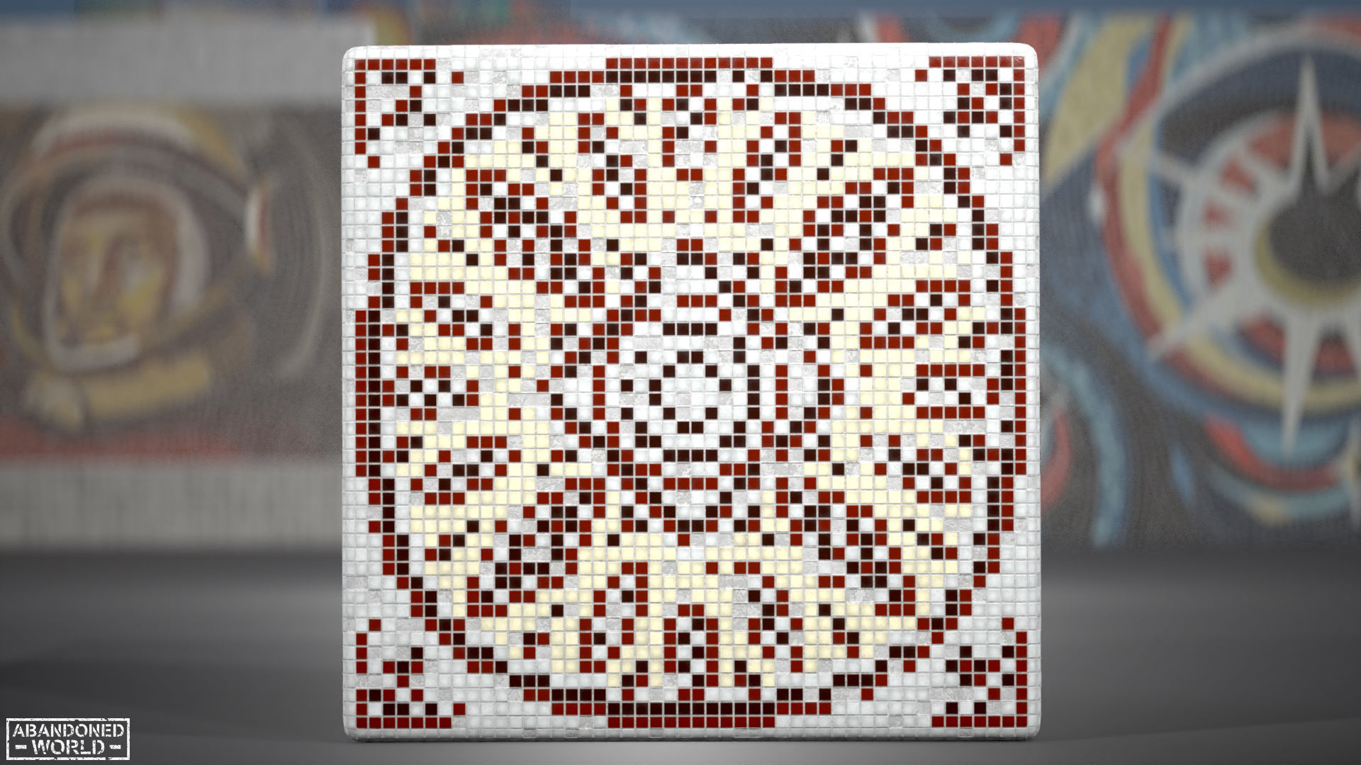 Soviet Mosaics Pack Low-poly 3D model_37