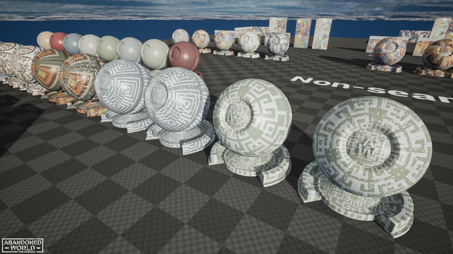 Soviet Mosaics Pack Low-poly 3D model_15