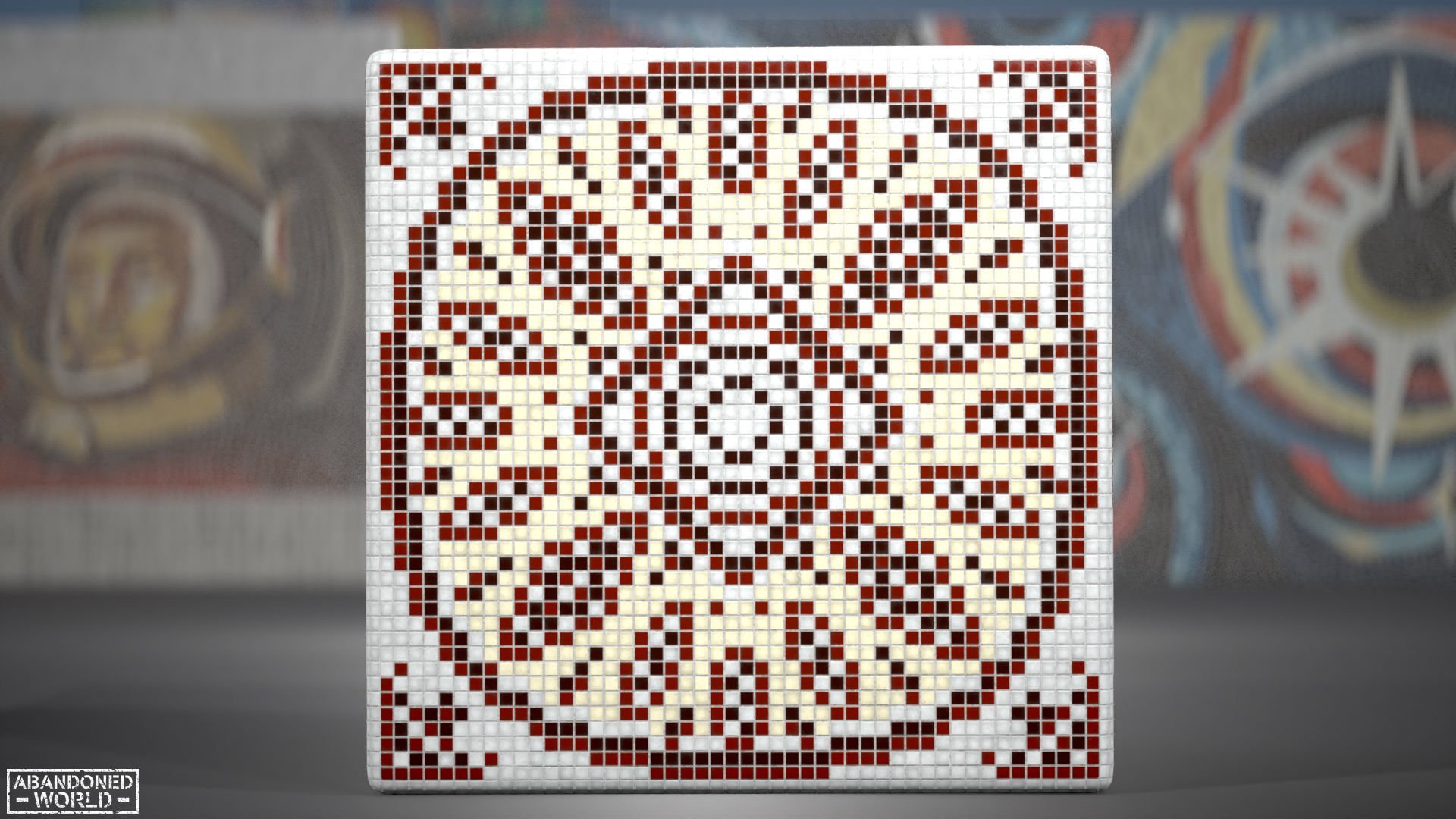 Soviet Mosaics Pack Low-poly 3D model_36