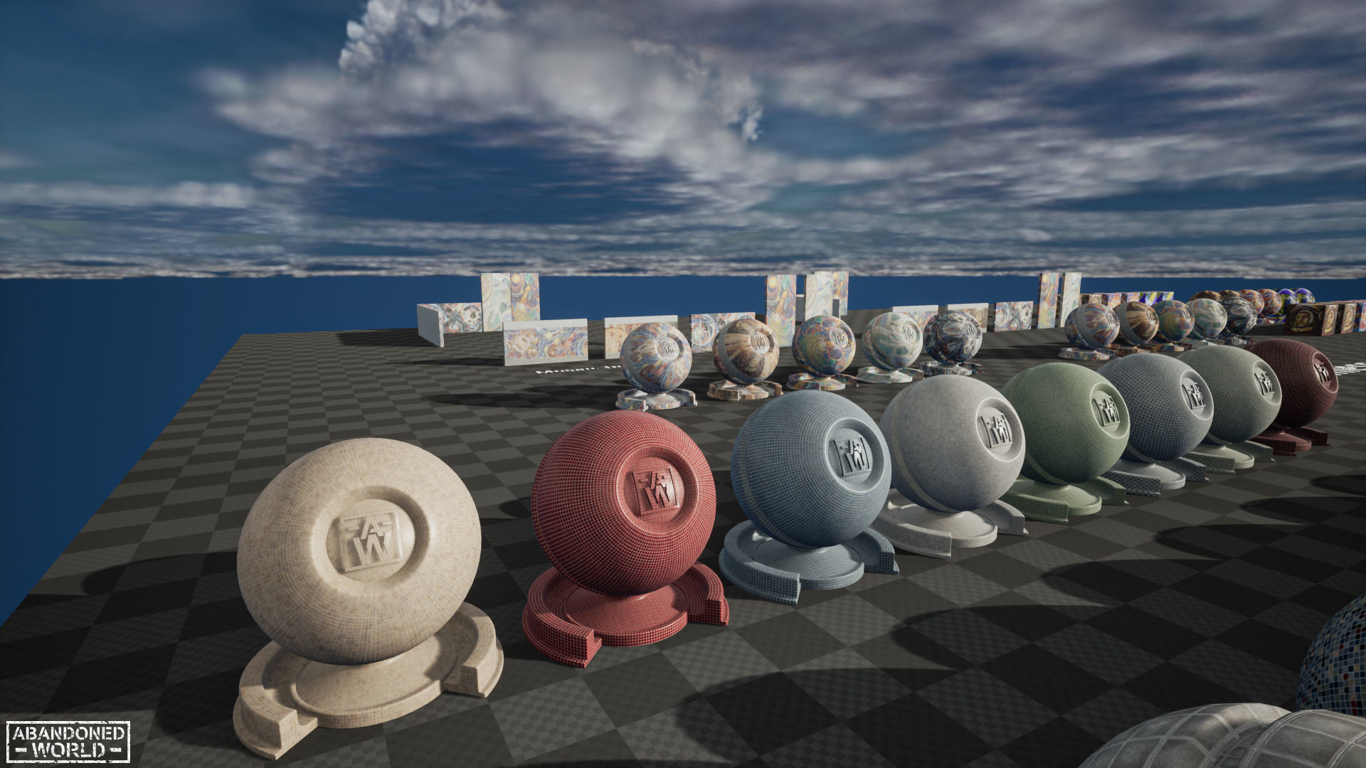 Soviet Mosaics Pack Low-poly 3D model_17