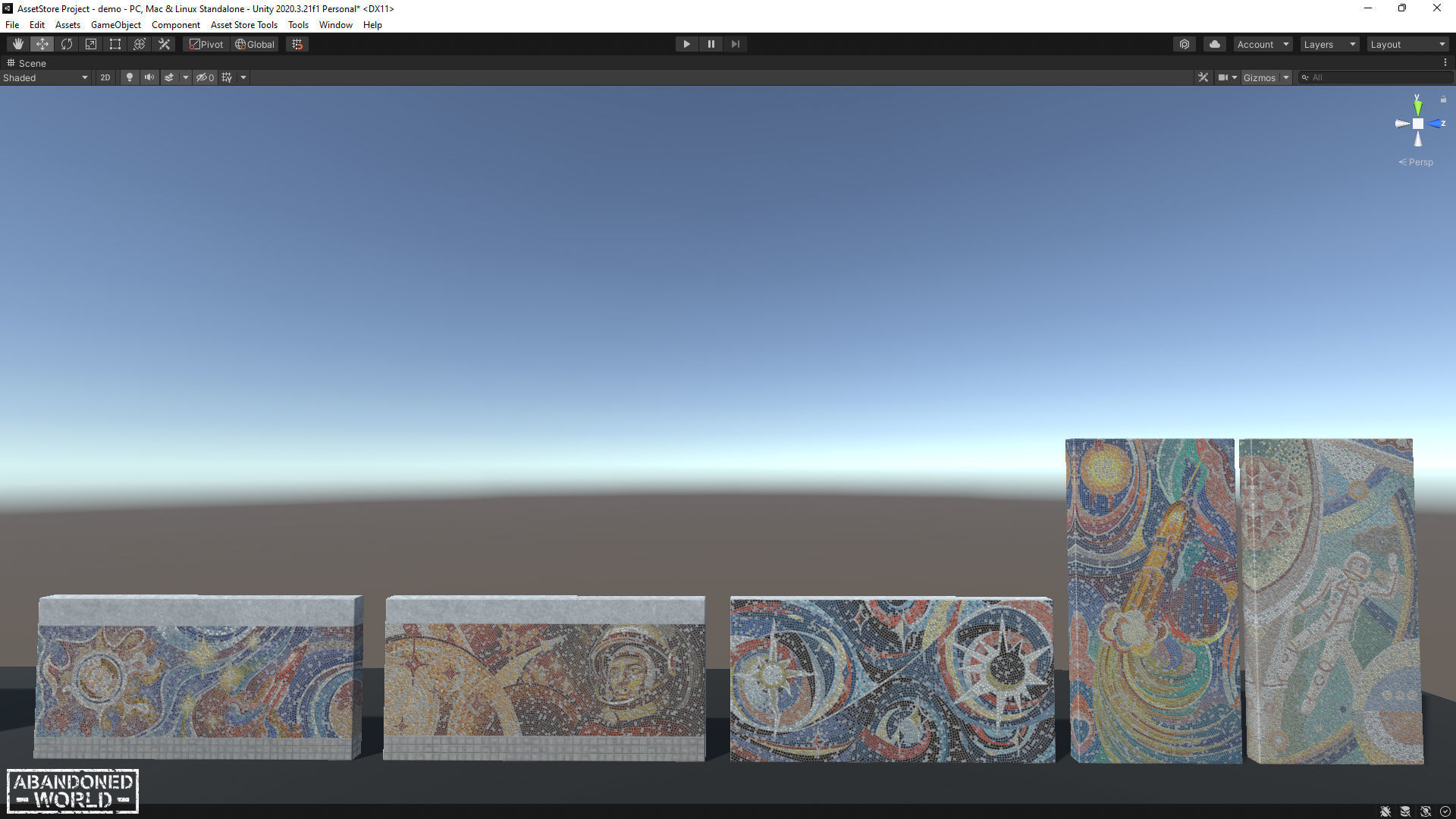 Soviet Mosaics Pack Low-poly 3D model_46