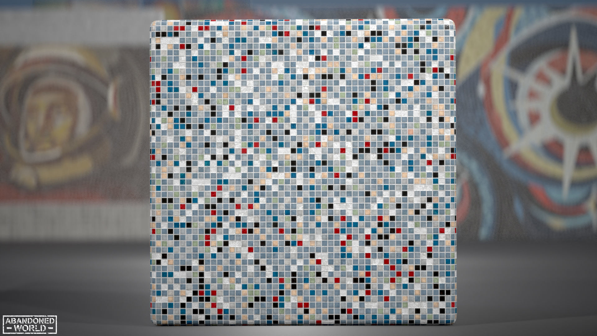 Soviet Mosaics Pack Low-poly 3D model_35