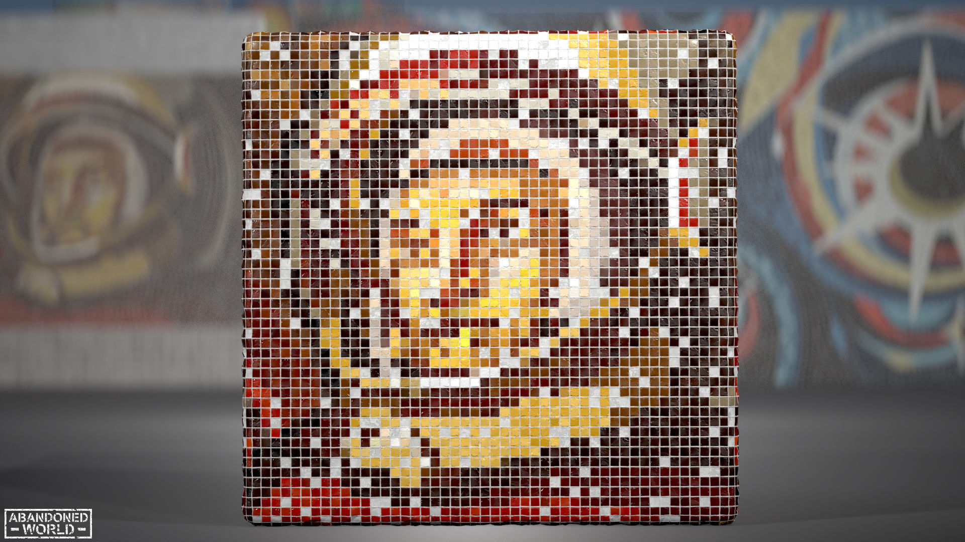 Soviet Mosaics Pack Low-poly 3D model_33